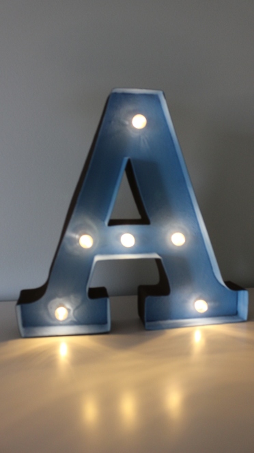 light up letter "A"